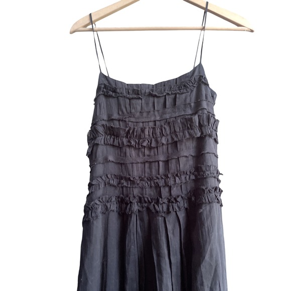 Hache Black Cotton Midi Sundress 10 - Picture 3 of 9